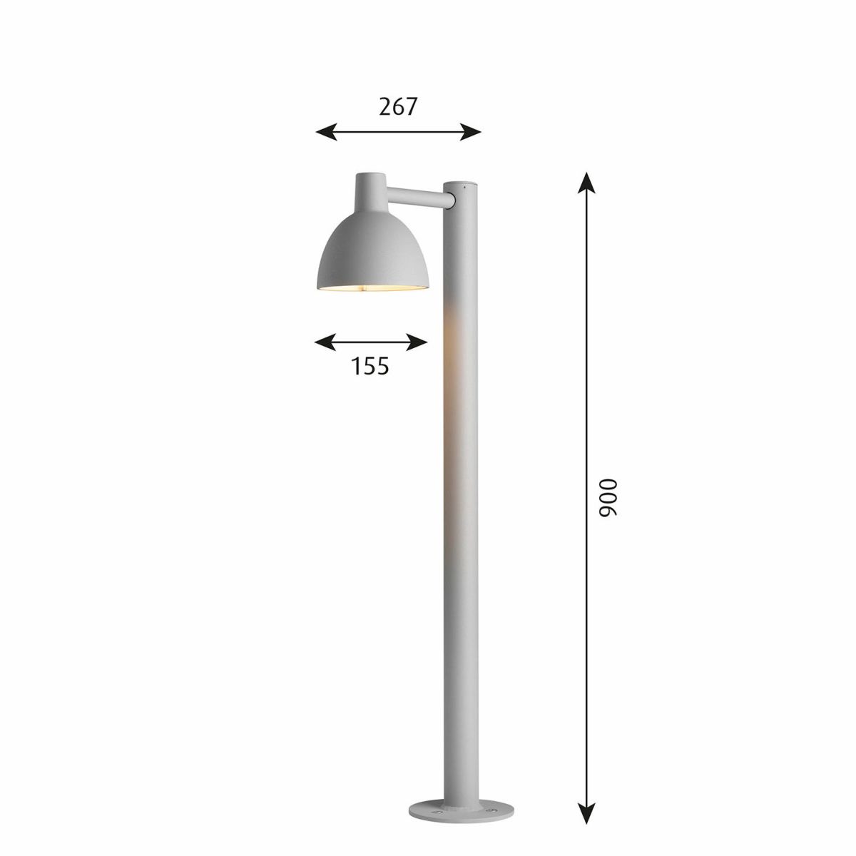 Louis Poulsen ルイスポールセン Toldbod 155 Bollard トルボー 155 ボラード Φ155mm カラー：アルミ デザイン：Louis Poulsen Lighting A/S