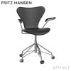 FRITZ HANSEN フリッツ・ハンセン SERIES 7 セブンチェア 3217 アームチェア フルパディング エッセンシャルレザー カラー：5色 ベースカラー：6色 デザイン：アルネ・ヤコブセン （シート高さ調整機能 44-56cm・回転機能・キャスター付き）