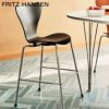 FRITZ HANSEN フリッツ・ハンセン SERIES 7 JUNIOR セブンチェア ジュニア 3177 チェア カラードアッシュ カラー：ブラック ベースカラー：クローム仕上げ デザイン：アルネ・ヤコブセン