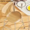 FRITZ HANSEN フリッツ・ハンセン SERIES 7 JUNIOR セブンチェア ジュニア 3177 チェア カラードアッシュ カラー：ブラック ベースカラー：クローム仕上げ デザイン：アルネ・ヤコブセン