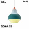 Louis Poulsen ルイスポールセン CIRQUE 220 スィルク 220 ペンダントライト Φ220 カラー：レッドトップ デザイン：クララ・フォン・ツヴァイベルク