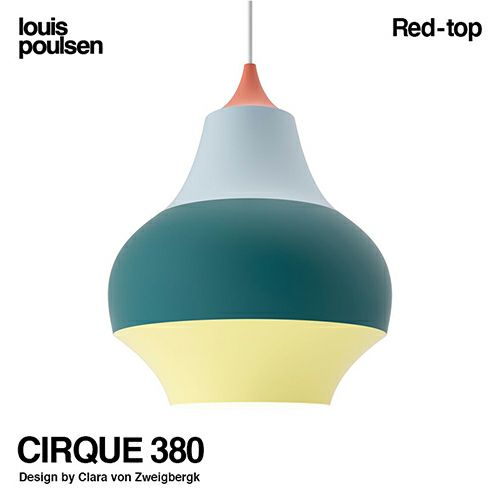 Louis Poulsen ルイスポールセン CIRQUE 380 スィルク 380 ペンダントライト Φ380 カラー：レッドトップ デザイン：クララ・フォン・ツヴァイベルク