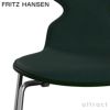 FRITZ HANSEN フリッツ・ハンセン ANT アリンコチェア 3101 チェア フロントパディング 4本脚 ラッカー カラー：エバーグリーン 張地：Vidar ヴィダー ファブリックカラー：ダークグリーン（1062） ベースカラー：クローム仕上げ デザイン：アルネ・ヤコブセン