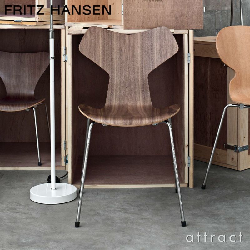 FRITZ HANSEN フリッツ・ハンセン GRAND PRIX グランプリチェア 3130 チェア ナチュラルウッド カラー：2色 ベースカラー：6色 デザイン：アルネ・ヤコブセン