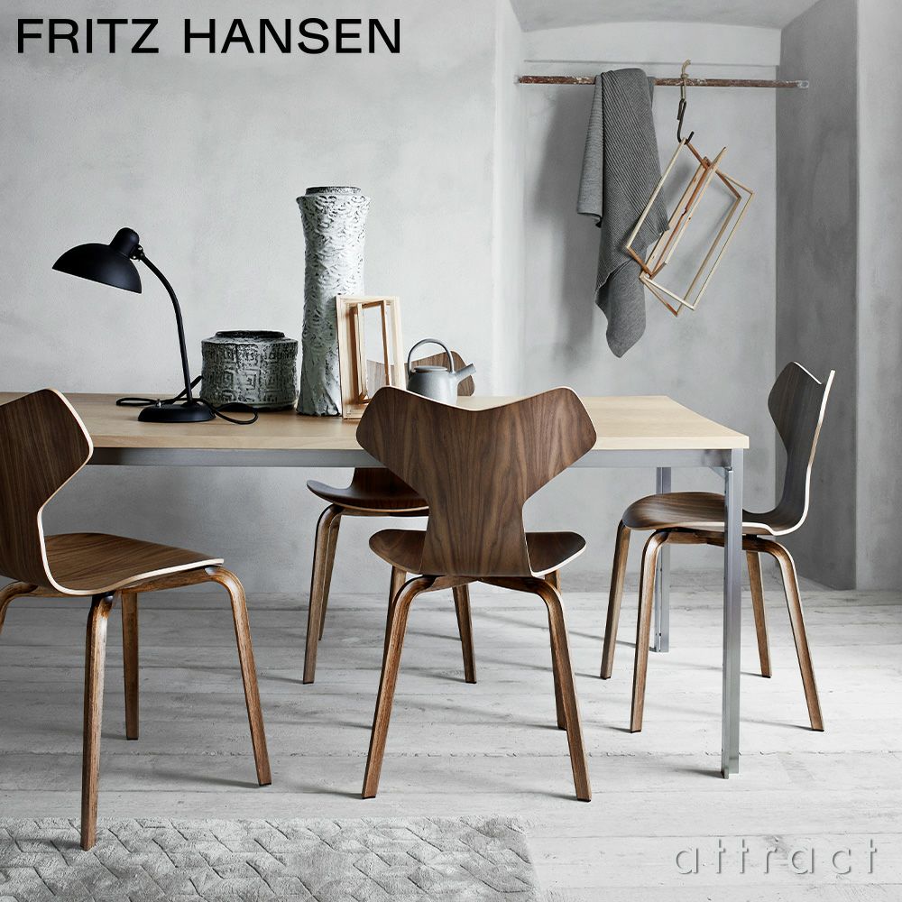 FRITZ HANSEN フリッツ・ハンセン GRAND PRIX グランプリチェア 4130 チェア ウッドレッグ ナチュラルウッド カラー：2色 デザイン：アルネ・ヤコブセン