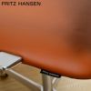 FRITZ HANSEN フリッツ・ハンセン OXFORD オックスフォード 3293W アームチェア ミディアムハイバック エッセンシャルレザー カラー：2色 ベースカラー：サテン仕上げ デザイン：アルネ・ヤコブセン （シート高さ調整機能 42-56cm・チルト機能・キャスター付き）