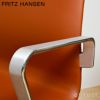 FRITZ HANSEN フリッツ・ハンセン OXFORD オックスフォード 3293W アームチェア ミディアムハイバック エッセンシャルレザー カラー：2色 ベースカラー：サテン仕上げ デザイン：アルネ・ヤコブセン （シート高さ調整機能 42-56cm・チルト機能・キャスター付き）