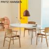 FRITZ HANSEN フリッツ・ハンセン N01 エヌゼロワン アームチェア 無垢材 カラー：3色 デザイン：nendo（佐藤 オオキ）