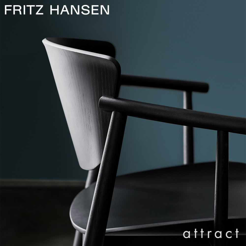 FRITZ HANSEN フリッツ・ハンセン N01 エヌゼロワン アームチェア 無垢材 カラー：3色 デザイン：nendo（佐藤 オオキ）