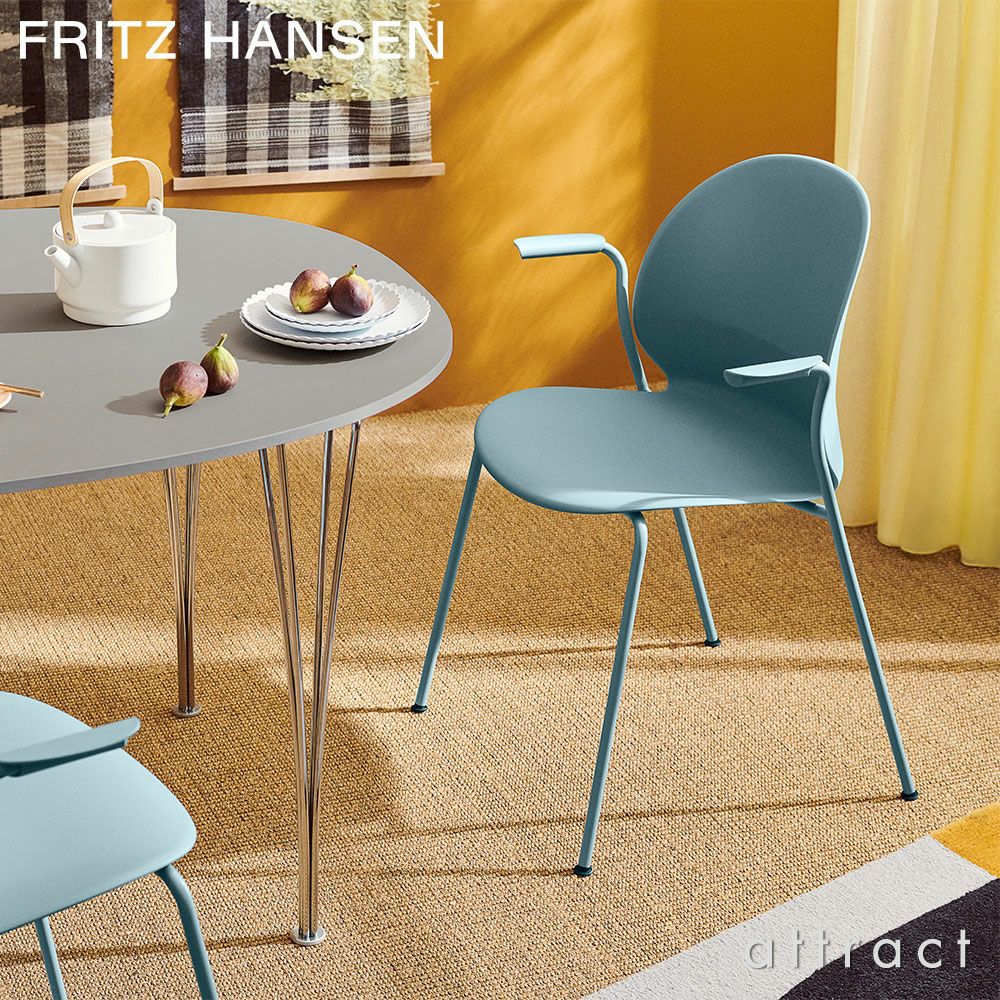 FRITZ HANSEN フリッツ・ハンセン N02 RECYCLE リサイクル アームチェア 再生プラスチック カラー：7色 ベース：クローム仕上げ デザイン：nendo（佐藤 オオキ） 