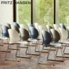 FRITZ HANSEN フリッツ・ハンセン N02 RECYCLE リサイクル チェア 再生プラスチック スレッド脚 カラー：7色 ベース：クローム仕上げ デザイン：nendo（佐藤 オオキ）