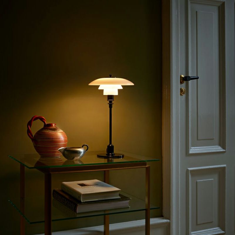 Louis Poulsen ルイスポールセン PH 2/1 Table テーブルランプ スタンドライト Φ200mm カラー：ブラック・メタライズド デザイン：ポール・ヘニングセン