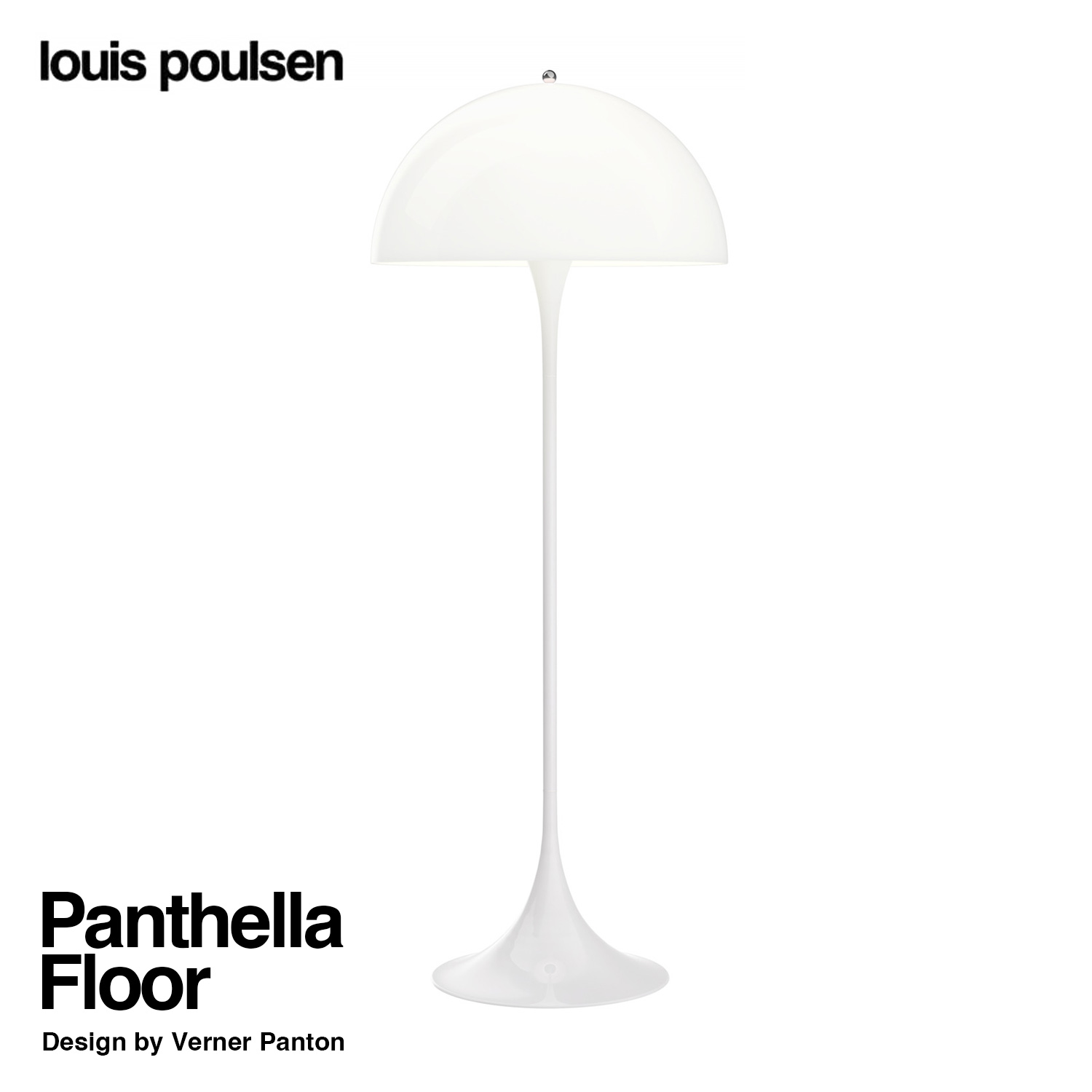 Louis Poulsen ルイスポールセン Panthella Floor パンテラ フロア フロアランプ コーナーライト カラー：オパール・ホワイト デザイン：ヴェルナー・パントン