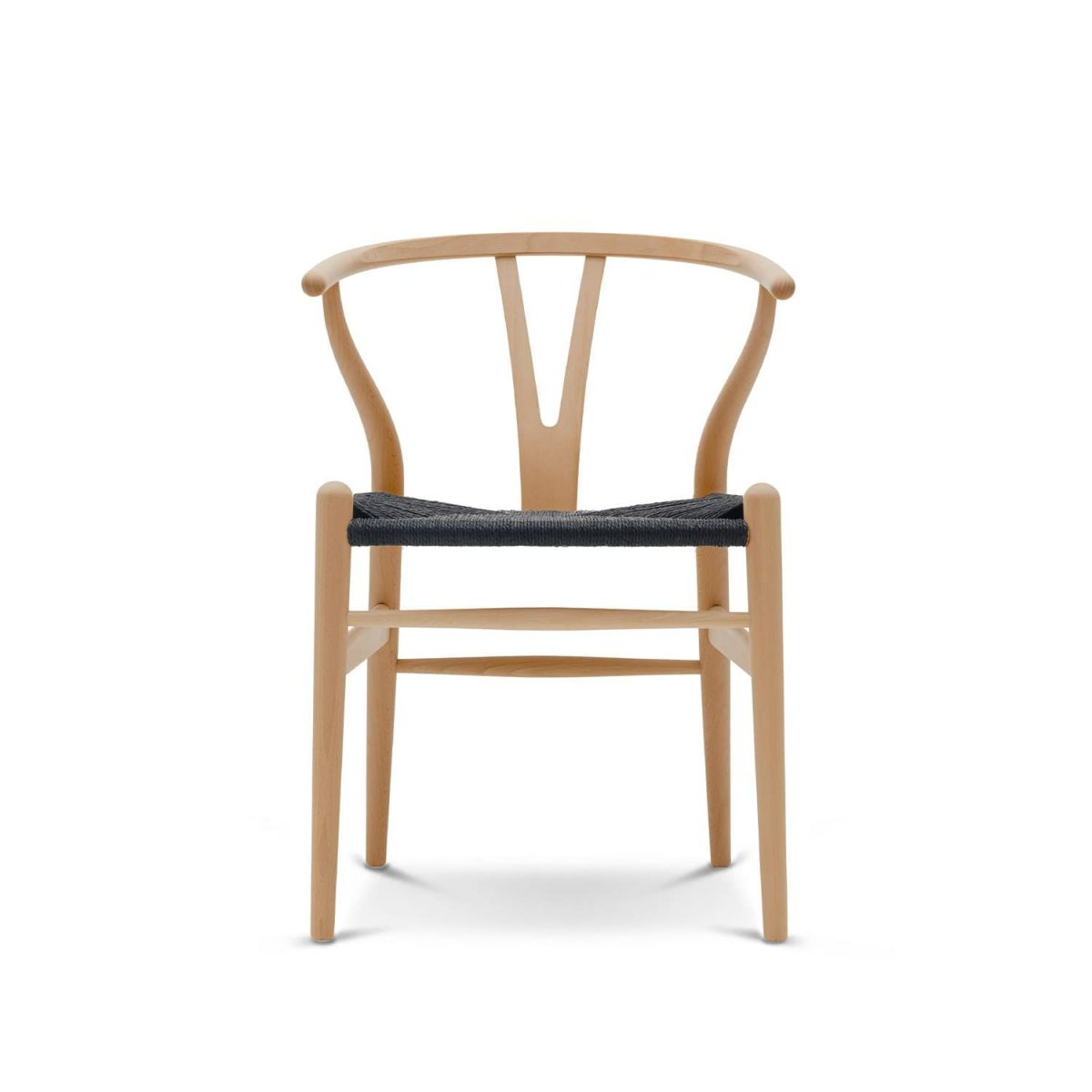 CH24 Yチェア （ワイチェア） ビーチ （クリアラッカー） 座：ブラックペーパーコード Carl Hansen & Son カール・ハンセン＆サン デザイン：ハンス・J・ウェグナー