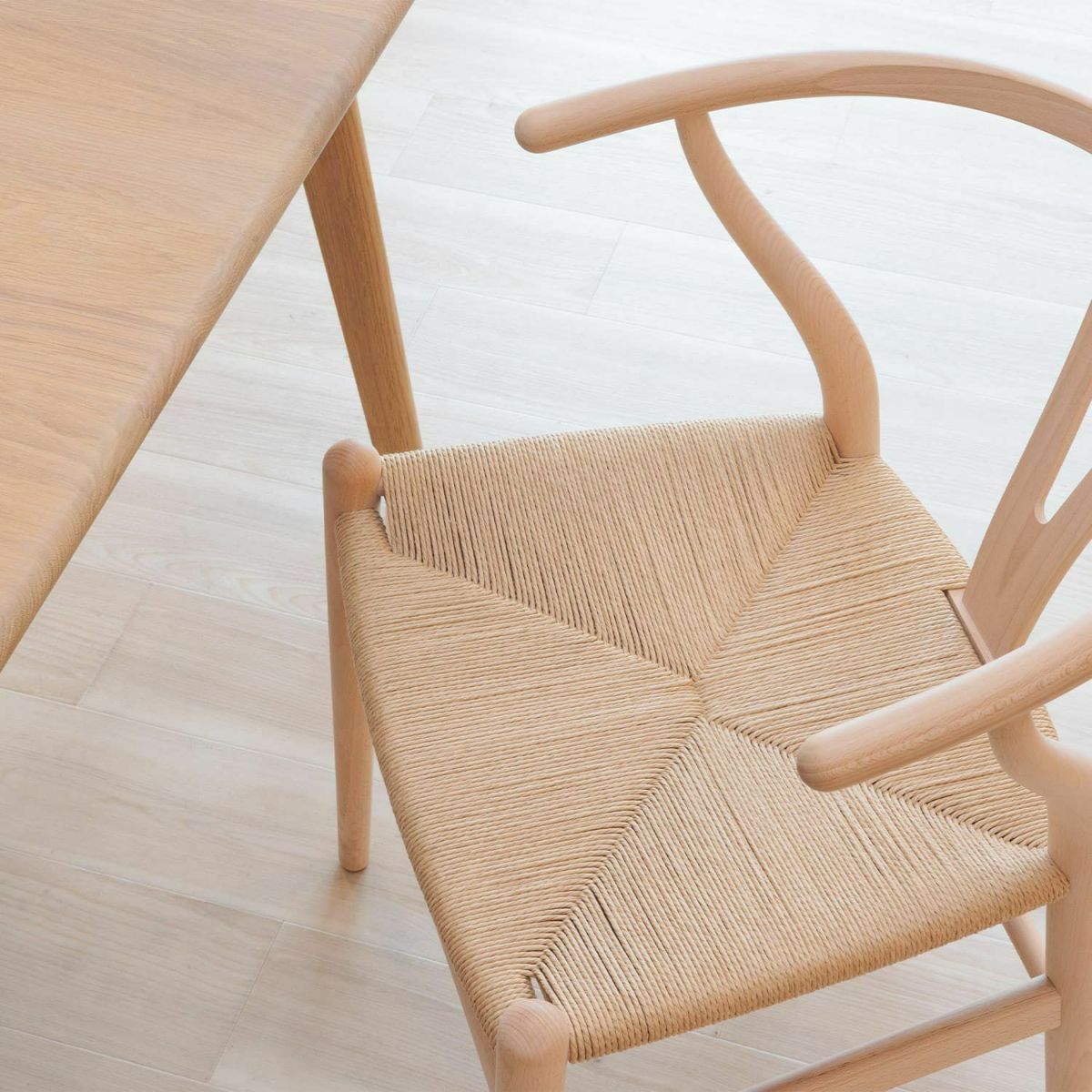 CH24 Yチェア （ワイチェア） ビーチ （ソープフィニッシュ）ブラックペーパーコード Carl Hansen & Son カール・ハンセン＆サン デザイン：ハンス・J・ウェグナー