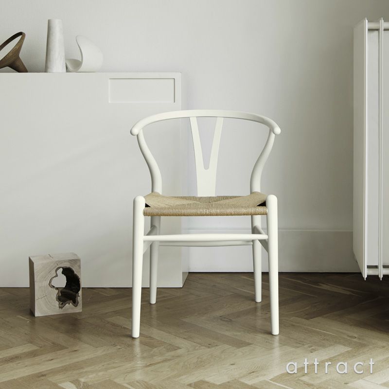 Carl Hansen & Son カール・ハンセン＆サン CH24 SOFT CHS COLOR Yチェア ソフト ビーチ （マット仕上げ） ソフトカラー：オレンジレッド 座：ナチュラルペーパーコード デザイン：ハンス・J・ウェグナー