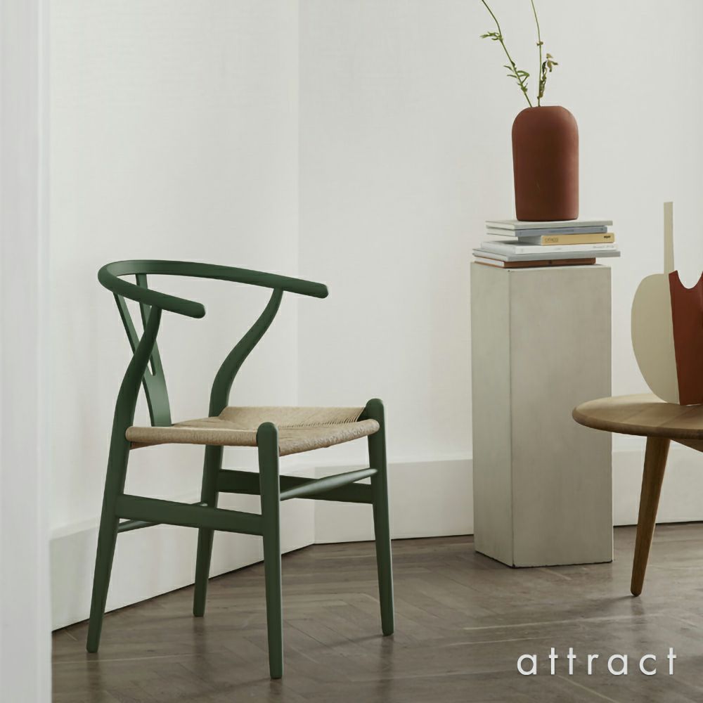 Carl Hansen & Son カール・ハンセン＆サン CH24 SOFT CHS COLOR Yチェア ソフト ビーチ （マット仕上げ） ソフトカラー：オリーブグリーン 座：ナチュラルペーパーコード デザイン：ハンス・J・ウェグナー