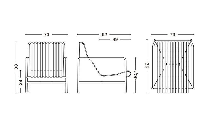 HAY ヘイ Palissade パリサード Lounge Chair High ラウンジチェア ハイバック カラー：5色 デザイン：ロナン＆エルワン・ブルレック