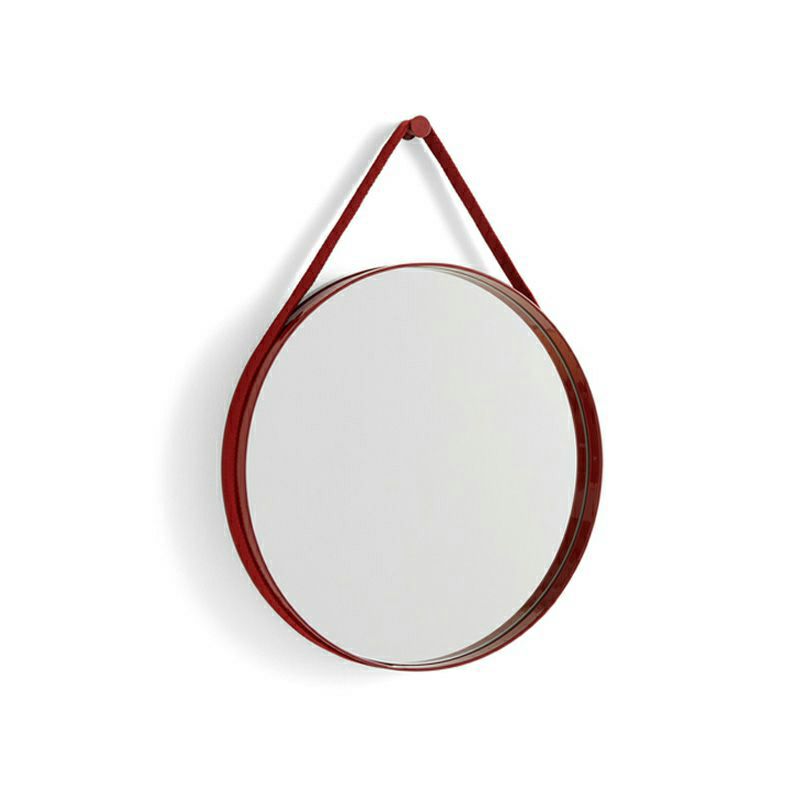 HAY ヘイ Strap Mirror No.2 ストラップミラー 50cm ウォールミラー 鏡 壁掛け鏡 丸型 ラウンドミラー カラー：4色 デザイン：HAY