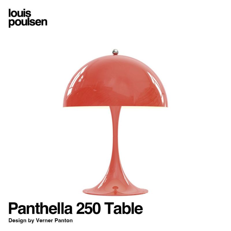 Louis Poulsen ルイスポールセン Panthella 250 Table パンテラ 250 テーブル テーブルランプ カラー：コーラル デザイン：ヴェルナー・パントン