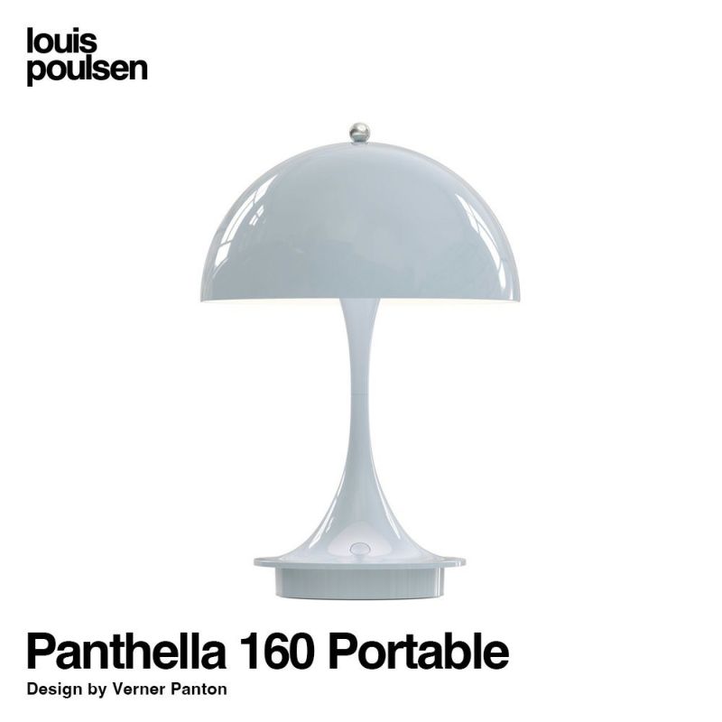 Louis Poulsen ルイスポールセン Panthella 160 Portable パンテラ 160 ポータブル （V2） テーブルランプ カラー：ペール・ブルー デザイン：ヴェルナー・パントン