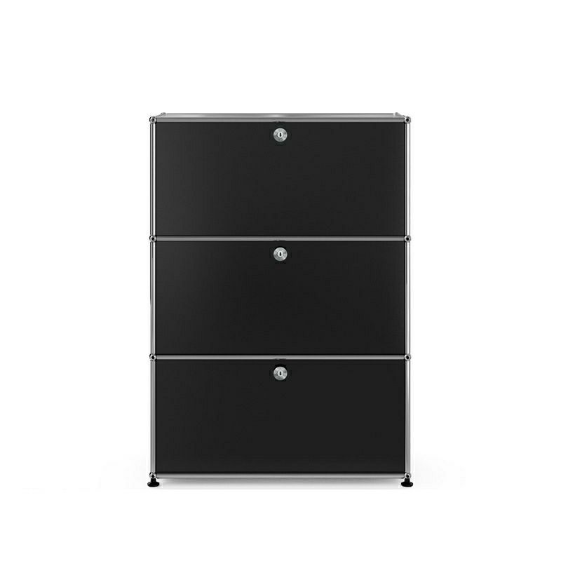 USM ユーエスエム USMハラー キャビネット （ドロップダウンドア×2・エクステンションドア×1） サイズ：W773×D373×H1090mm