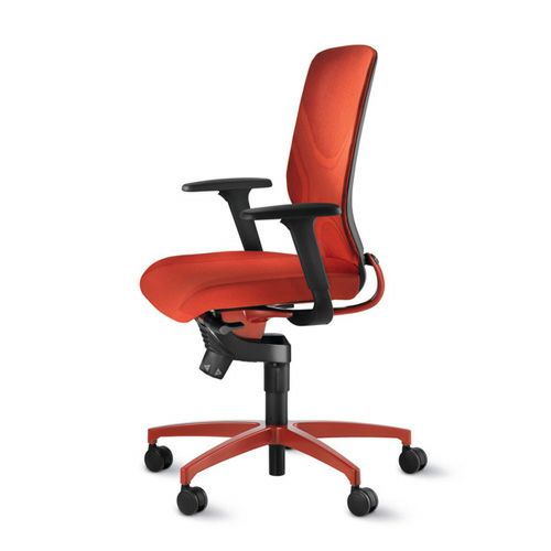 Wilkhahn ウィルクハーン IN. イン Swivel Chair スウィーベルチェア アームチェア 184/7 張地：レッド  カラー塗装フレーム×ベース | アトラクト・オンラインショップ