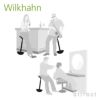 Wilkhahn ウィルクハーン Stitz. スティッツ Half Seating Chair ハーフシーティング チェア 座面：レザー 201 2 ガスリフト上下昇降 360°回転 カウンター スツール チェア