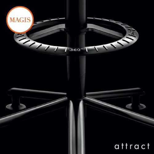 MAGIS マジス 360° STOOL 360 スツール 昇降式回転チェア オフィスチェア カラー：ブラック SD1544 デザイン：コンスタンチン・グルチッチ