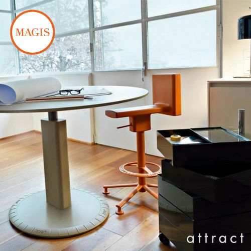 MAGIS マジス 360° STOOL 360 スツール 昇降式回転チェア オフィスチェア カラー：ブラック SD1544 デザイン：コンスタンチン・グルチッチ