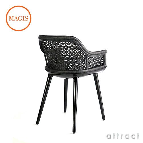 MAGIS マジス Cyborg Wicker Elegant サイボーグ ウィッカー エレガント アームチェア カラー：ブラック SD1714 デザイン：マルセル・ワンダース