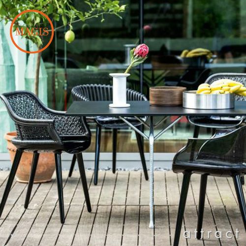 MAGIS マジス Cyborg Wicker Elegant サイボーグ ウィッカー エレガント アームチェア カラー：ブラック SD1714 デザイン：マルセル・ワンダース