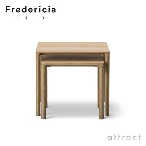 Fredericia フレデリシア Piloti Table ピロッティ コーヒーテーブル 6700 スモークドオーク オイル仕上げ W39×D31cm デザイン：ヒューゴ・パッソス