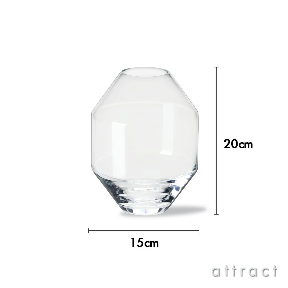 Fredericia フレデリシア Hydro Glass Vase ハイドロ グラス ベース フラワーベース 花器 花瓶 8208 H20cm デザイン：ソフィー・エスタービー
