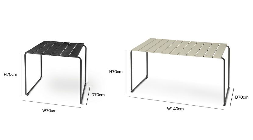 mater メーター Ocean Table 4pers. オーシャン テーブル 4人用 カラー：3色 デザイン：ヨーゲン ＆ ナナ・ディッツェル