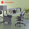 Herman Miller ハーマンミラー Aeron Chair アーロンチェア リマスタード Bサイズ ミディアム グラファイト ポスチャーフィット フル装備 （堅床・カーペット用ブレーキングキャスター） デザイン：ビル・スタンフ ＆ ドン・チャドウィック