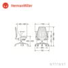 Herman Miller ハーマンミラー Sayl Chair セイルチェア サスペンション ミドルバック フレーム＆ベース：ホワイトフレーム （堅床・カーペット用キャスター） ファブリック：メドレー（フェザーグレー） デザイン：イヴ・ベアール