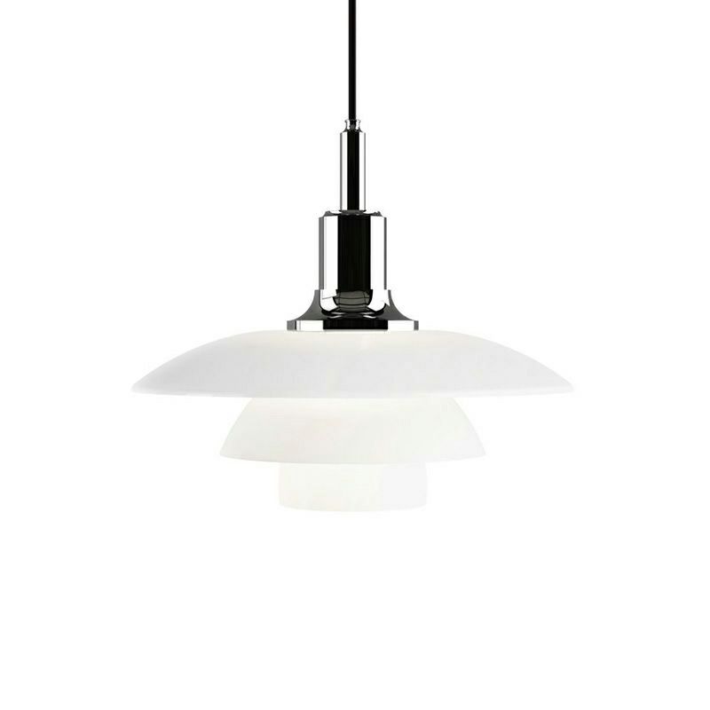 Louis Poulsen ルイスポールセン PH 3 1/2-3 Glass Pendant グラスペンダント Φ330mm カラー：シルバー デザイン：ポール・ヘニングセン