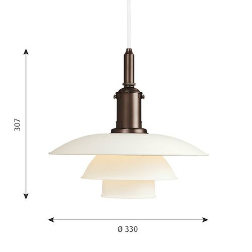 Louis Poulsen ルイスポールセン PH 3 1/2-3 Pendant ペンダントライト Φ330mm カラー：ホワイト デザイン：ポール・ヘニングセン