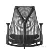 Herman Miller ハーマンミラー Sayl Chair セイルチェア サスペンション ミドルバック フレーム＆ベース：ブラック （カーペット用キャスター） ファブリック：コスモス（ブラック） デザイン：イヴ・ベアール