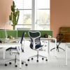 Herman Miller ハーマンミラー Mirra 2 Chair ミラ 2 チェア グラファイト バタフライ サスペンション＆ラティテュードファブリック（ブラック） アジャスタブルアーム （カーペット用キャスター） デザイン：Studio 7.5