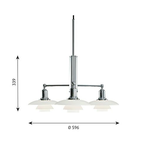 Louis Poulsen ルイスポールセン PH 2/1 Stem Fitting ステム・フィッティング ミニシャンデリア ペンダントライト デザイン：ポール・ヘニングセン