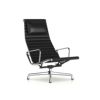 Herman Miller ハーマンミラー Eames Aluminum Group Lounge Chair イームズ アルミナムグループ  ラウンジチェア ヘッドレスト付き 4本脚 チルト機能付き アルミバフ 黒皮革 ブラックレザー デザイン：チャールズ＆レイ・イームズ |  アトラクト・オンラインショップ