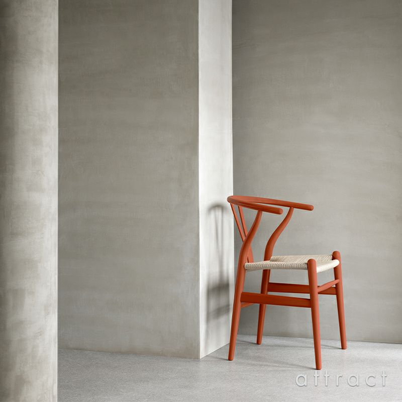 Carl Hansen & Son カール・ハンセン＆サン CH24 SOFT BY ILSE CRAWFORD Yチェア ソフト イルス・クロフォード ビーチ （マット仕上げ） ソフトカラー：テラコッタ 座：ナチュラルペーパーコード デザイン：ハンス・J・ウェグナー