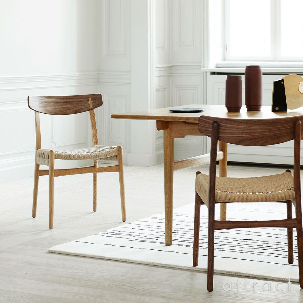 Carl Hansen & Son カール・ハンセン＆サン CH23 アームレスチェア ウォールナット×オーク ミックス （オイルフィニッシュ） オークキャップ