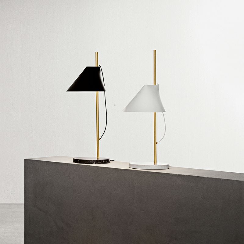 Louis Poulsen ルイスポールセン Yuh Table Brass ユー テーブルランプ ブラス 可動式シェード スタンドライト 組込LED電球 真鍮 カラー：ブラック 大理石 デザイン：GamFratesi ガムフラテーシ