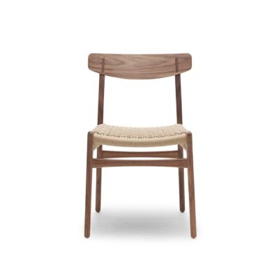 Carl Hansen & Son カール・ハンセン＆サン CH23 アームレスチェア ウォールナット×オーク ミックス （オイルフィニッシュ） オークキャップ  デザイン：ハンス・J・ウェグナー | アトラクト・オンラインショップ