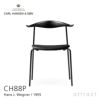 Carl Hansen & Son カール・ハンセン＆サン CH88P オーク （ブラック塗装） ブラックフレーム 張座：レザー（Thor）