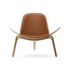 Carl Hansen & Son カール・ハンセン＆サン CH07 シェルチェア イージーチェア　オーク （オイルフィニッシュ） 張座：レザー Thor デザイン：ハンス・J・ウェグナー