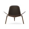 Carl Hansen & Son カール・ハンセン＆サン CH07 シェルチェア イージーチェア　ウォルナット （オイルフィニッシュ） 張座：レザー Thor デザイン：ハンス・J・ウェグナー